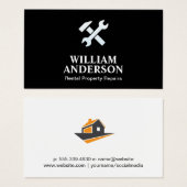 Huisreparatie | Klusjesman | Hamer Sleutel Visitekaartje (Voorkant /achterkant)