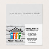 Huisreparatie Logo | Aannemer Visitekaartje (Buitenkant ongevouwen)