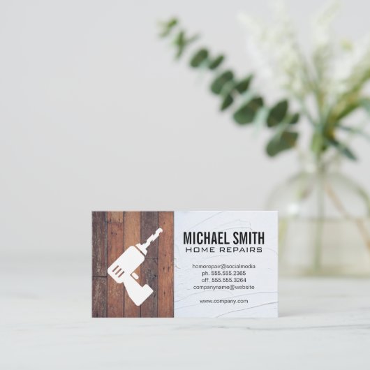 Huisreparatie | Vastgoedbeheer Visitekaartje (Staand voorkant)