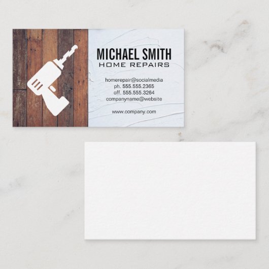 Huisreparatie | Vastgoedbeheer Visitekaartje (Voorkant / Achterkant)