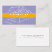 Huisschema's van blauwdrukken | aannemer visitekaartje (Voorkant / Achterkant)