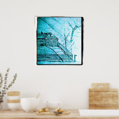 huisschets poster (Keuken)