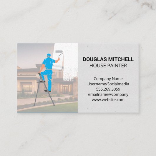 huisschilder | woonhuis visitekaartje (Voorkant)