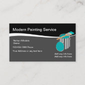 Huisschilderthema met verf visitekaartje (Voorkant)