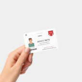 HUISSCHOOL I.D. (Mock-up) Badge (Handheld)
