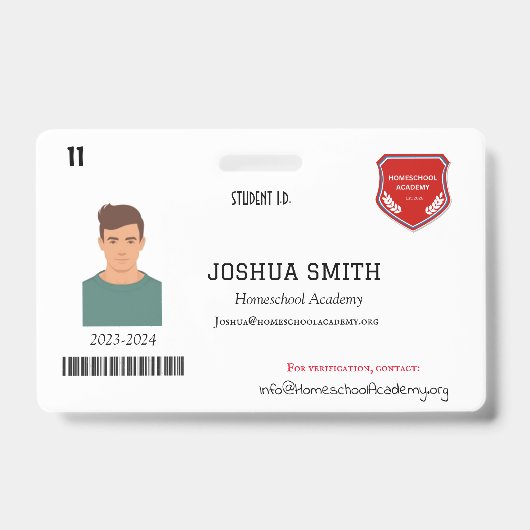 HUISSCHOOL I.D. (Mock-up) Badge (Voorzijde)