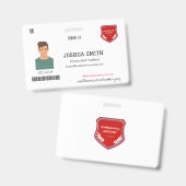 HUISSCHOOL I.D. (Mock-up) Badge (Voor- en achterkant)