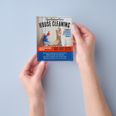 Huisschoonmaak 5x6 in Professionele Promotie Flyer (Hand)