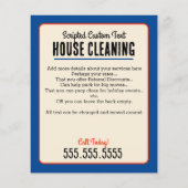 Huisschoonmaak 5x6 in Professionele Promotie Flyer (Achterkant)