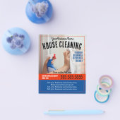 Huisschoonmaak 5x6 in Professionele Promotie Flyer (Enkel)