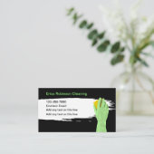 Huisschoonmaak Eenvoudige unieke Visitekaartjes (Staand voorkant)