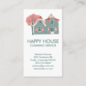 Huisschoonmaak Home Services Charmante QR-code Visitekaartje (Voorkant)