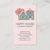 Huisschoonmaak Home Services Charmante QR-code Visitekaartje (Voorkant)