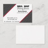 Huisschoonmaak, schoonmaakdienst, enz. visitekaartje (Voorkant / Achterkant)