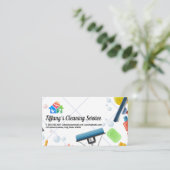 Huisschoonmaakdiensten | Gereedschapsapparatuur Visitekaartje (Staand voorkant)