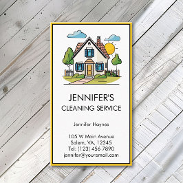 Huisschoonmaakdiensten Modern Eenvoudig Visitekaartje