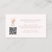 Huisschoonmaakdiensten Spuitfles QR-code Visitekaartje (Achterkant)