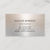 Huisschoonmaakservice Modern Silver Housekeeping Visitekaartje (Achterkant)