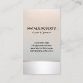 Huisschoonmaakservice Modern Silver Housekeeping Visitekaartje (Achterkant)