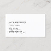 Huisschoonmaakservice Professionele huishouding Visitekaartje (Achterkant)