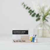 Huisschoonmaakservice Professionele huishouding Visitekaartje (Staand voorkant)