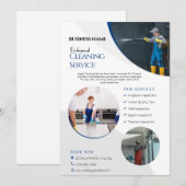 Huisschoonmaakservice Zakelijke flyers Kaart (Voorkant / Achterkant)