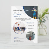 Huisschoonmaakservice Zakelijke flyers Kaart (Staand voorkant)