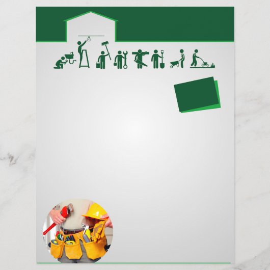 Huisservices Flyer Sjabloon (Achterkant)