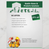Huisservices Flyer Sjabloon (Voorkant)
