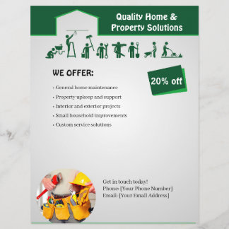Huisservices Flyer Sjabloon