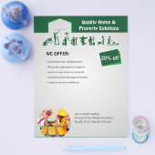 Huisservices Flyer Sjabloon (Enkel)