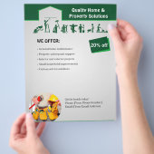 Huisservices Flyer Sjabloon (Hand)