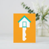 huissleutel briefkaart (Staand voorkant)