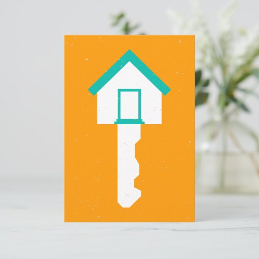 huissleutel kaart (Staand voorkant)