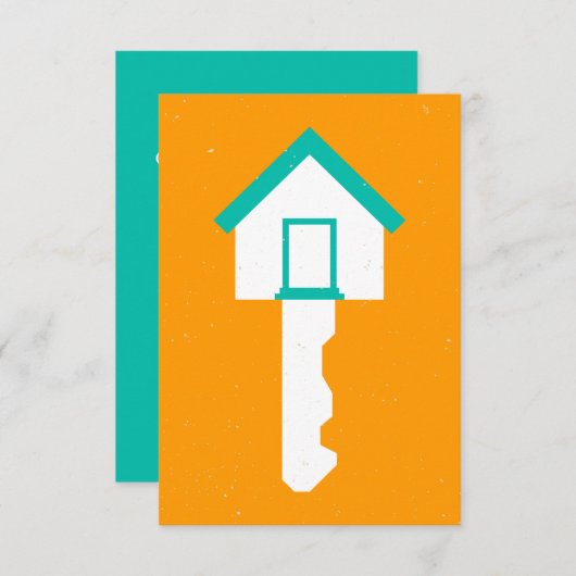 huissleutel kaart (Voorkant / Achterkant)