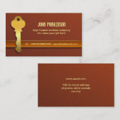 huissleutel visitekaartje (Voorkant / Achterkant)