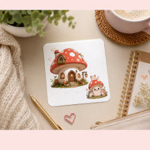 Huissticker met Cute Paddenstoel | Whimsical Cotta