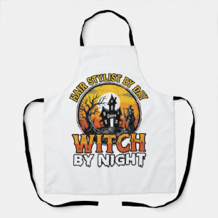 Huisstijl Heks Bij Nacht Vintage Halloween Desi Schort