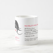 Huisstijl voor haar- en schoonheidssalonbedrijf koffiemok (Center)