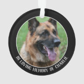 Huisvederdengeheugen, in een liefhebbende herinner ornament (achterkant)