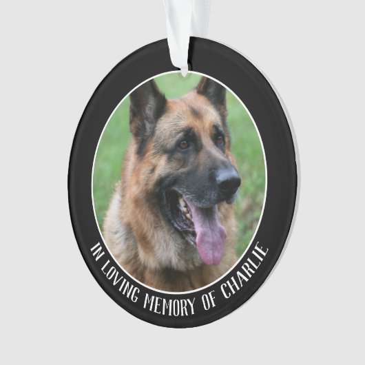 Huisvederdengeheugen, in een liefhebbende herinner ornament (voorkant)