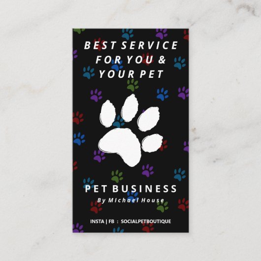 Huisvedertje Visitekaartje (Voorkant)