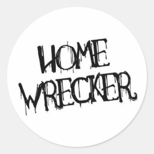 HUISVERWOESTER RONDE STICKER