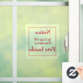 Huisvesten binnen vensterkoeling raamsticker (Huis)