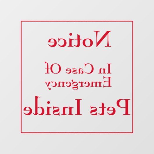 Huisvesten binnen vensterkoeling raamsticker (Vel)