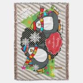 Huisvestende pinguïns Persoonlijke vakantiewoning Deken (Voorkant Verticaal)