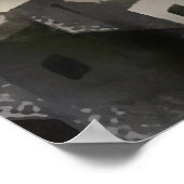 Huisvesting aan de zijkant - Abstracte kunstfoto Poster (Hoek)