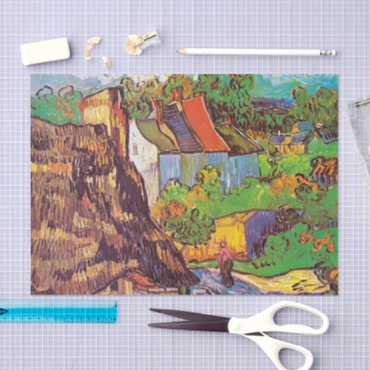 Huisvesting bij ontkoppeling Auvers Van Gogh Tissuepapier (Craft)