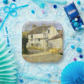 Huisvesting ( bouwwerk) papieren bordje (Feest)