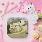 Huisvesting ( bouwwerk) papieren bordje (Feest)